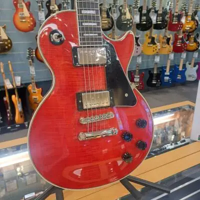Epiphone Les Paul Custom Figured Trans Red 2
